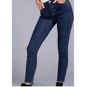 Free People Jeans‎ Women 28 Blue Skinny Denim High Rise Stretch